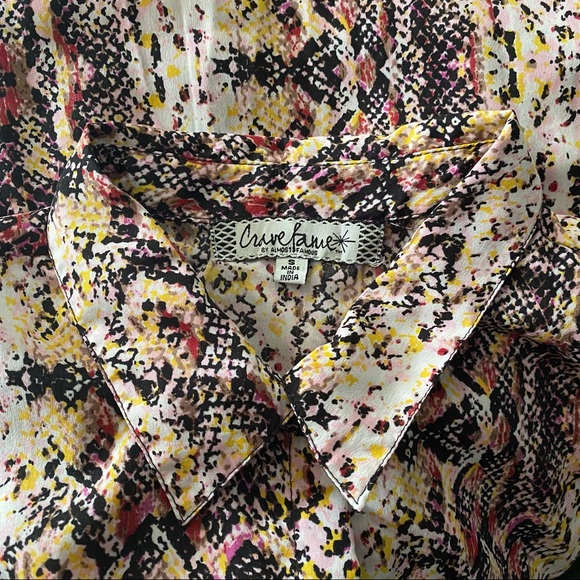 Last call!!! Crave Fame Snake Buttoned Long Shirt Dress/ Beach coverup - Picture 5 of 16